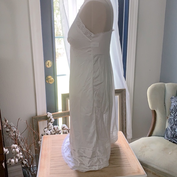 White Lace Slip Dress - Picture 4 of 6